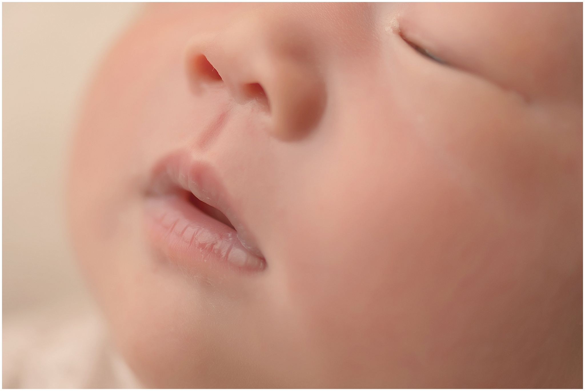 close-up of newborn baby