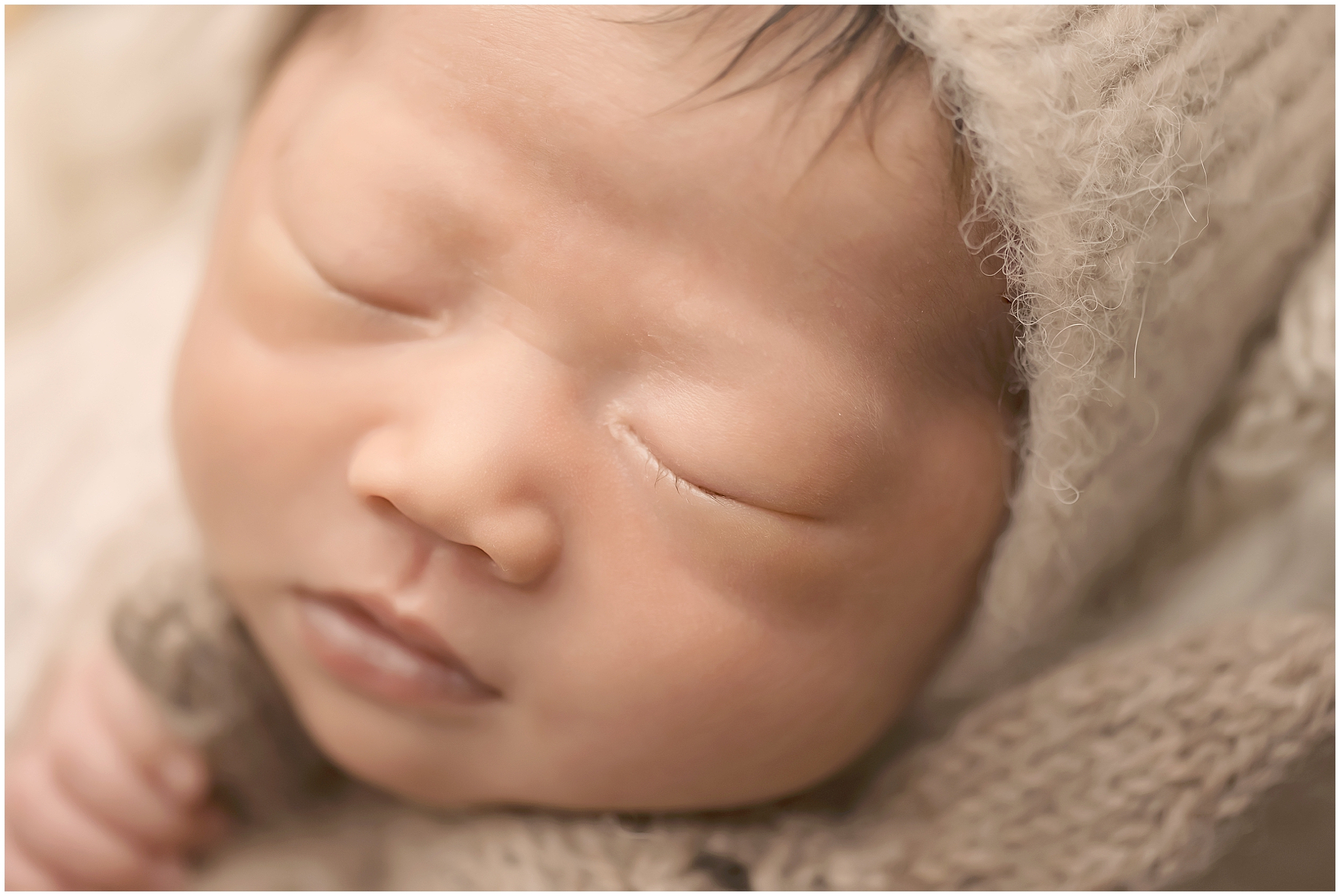 close up of newborn baby 