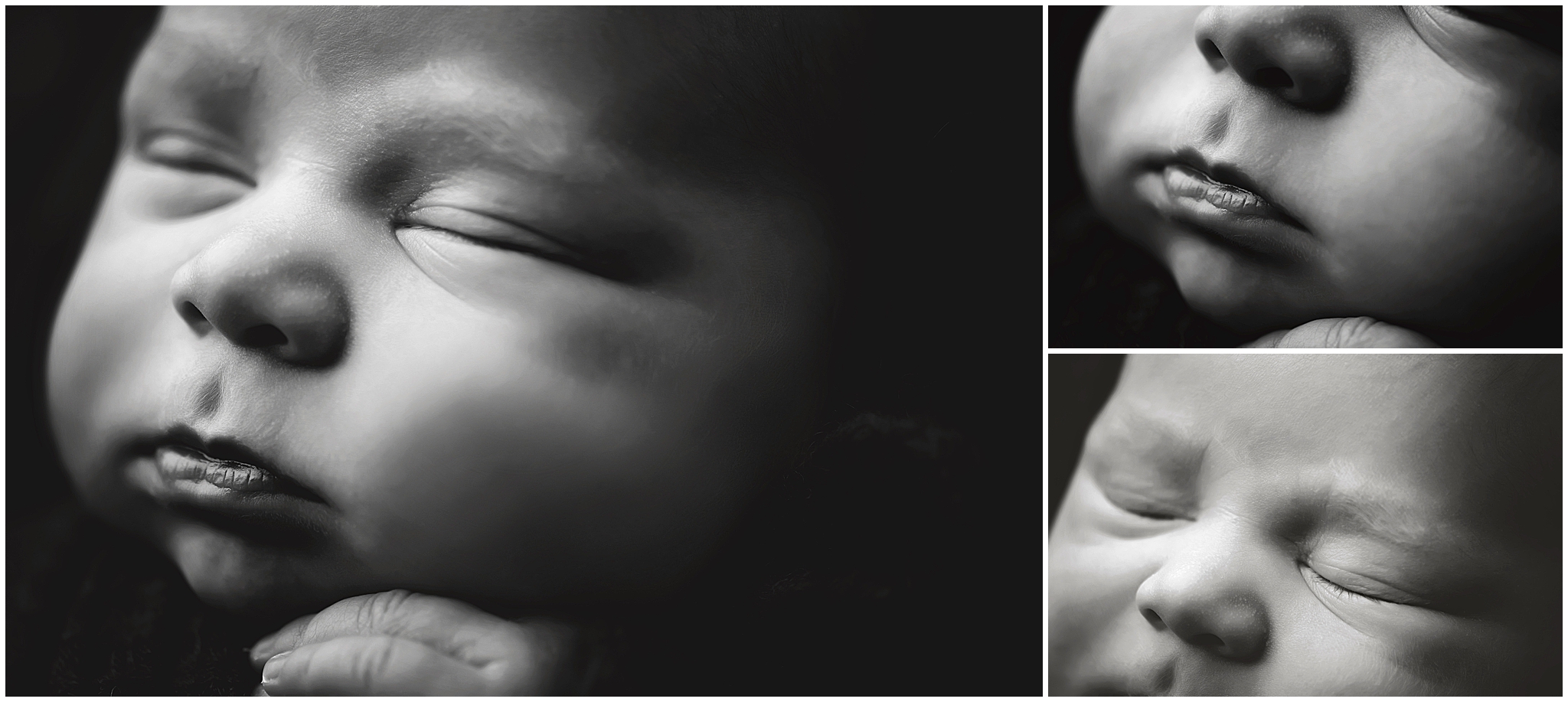 close up photos of newborn baby at london ontario photograpy studio