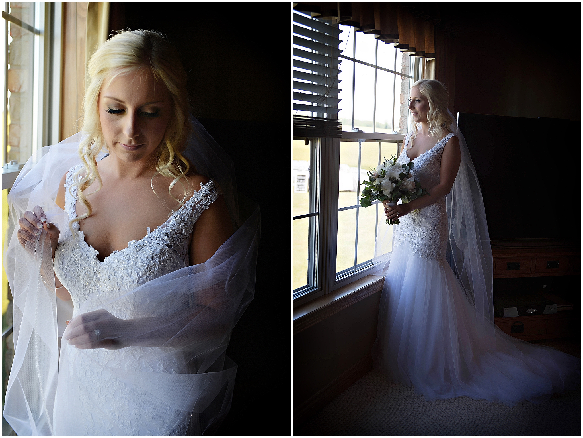 bride by a window in exeter ontario