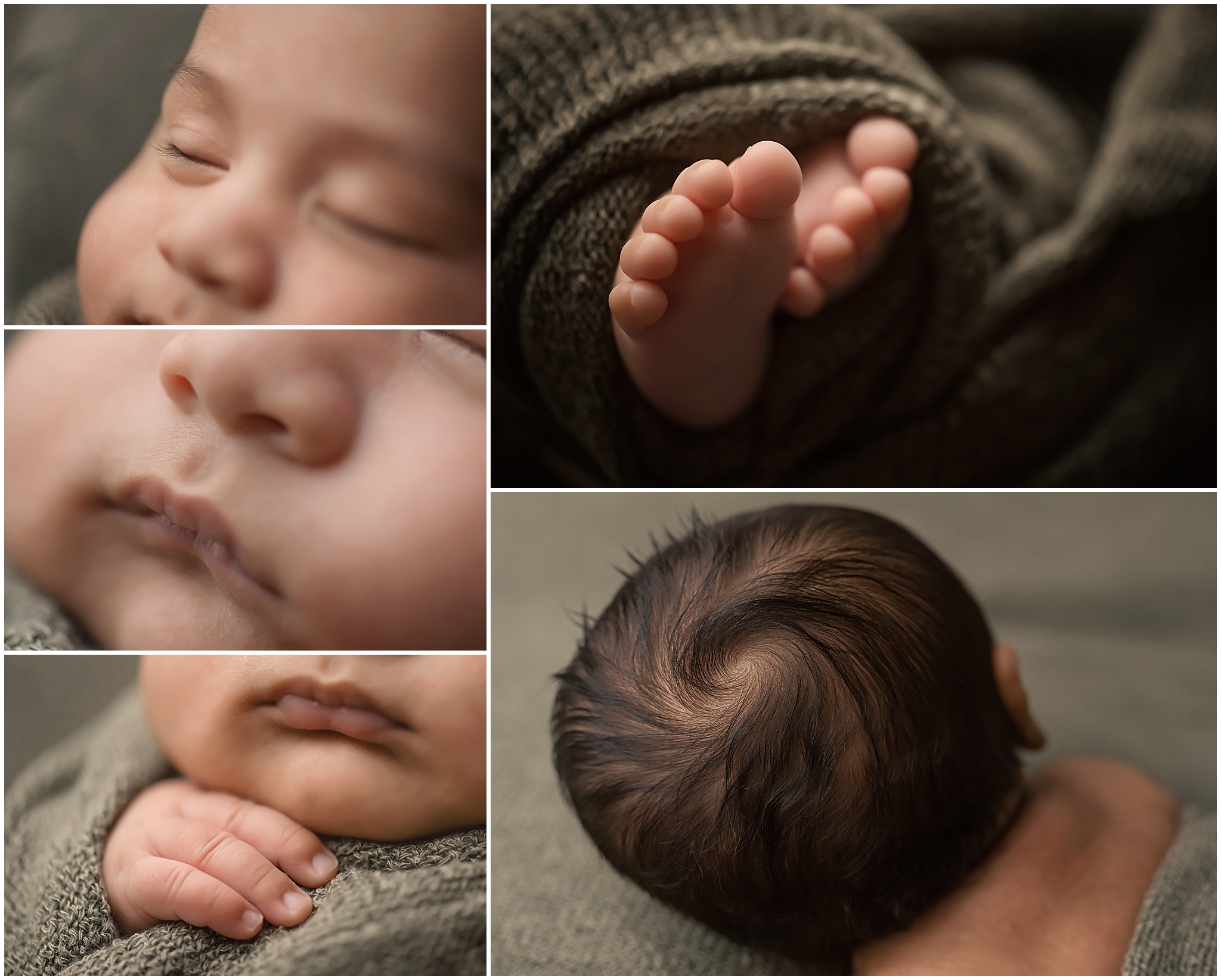 details of newborn baby from photography session in london ontario