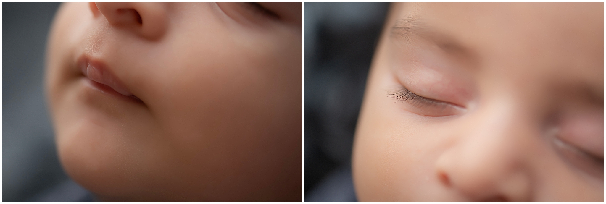 close-up images of newborn baby taken during newborn photography session in london ontario