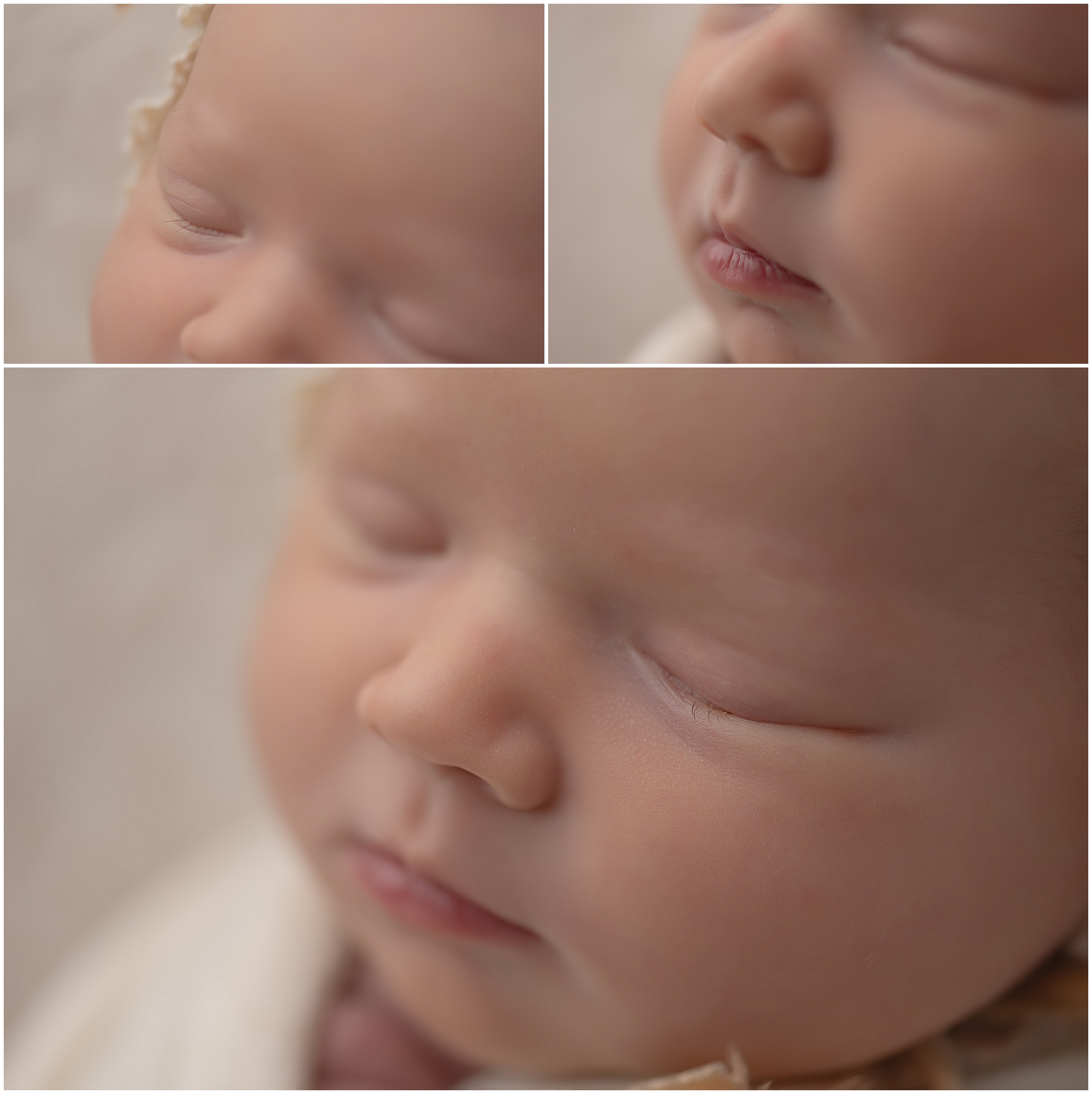 closeup images of baby taken during newborn session in london ontario