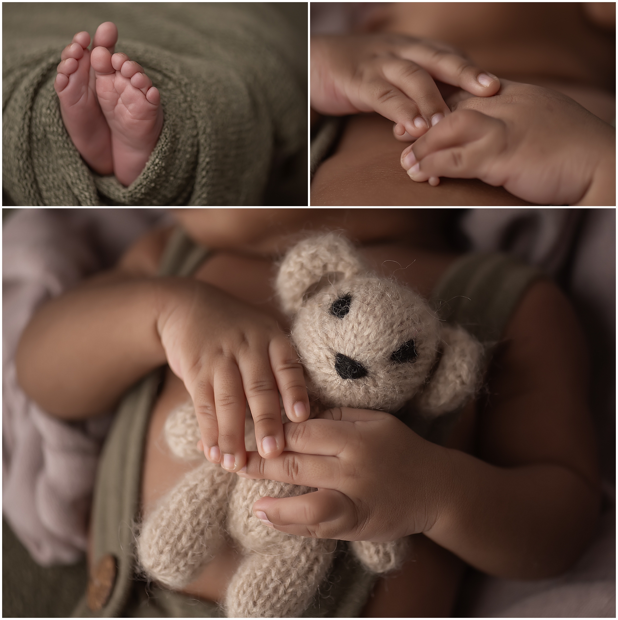 detail images of newborn taking during session in london ontario